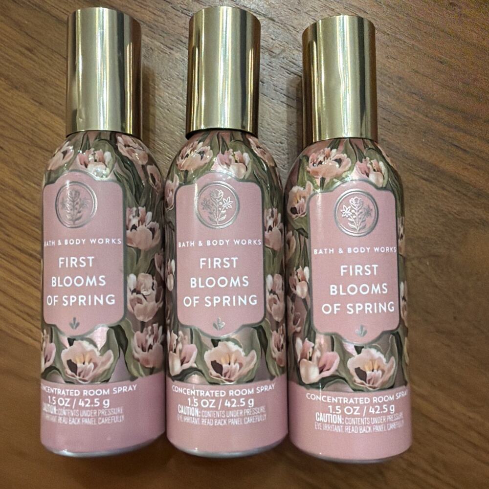 3x Bath & Body Works FIRST BLOOMS OF SPRING Concentrated Room Spray SOLD OUT